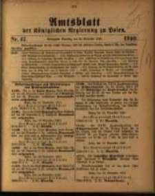 Amtsblatt der Königlichen Regierung zu Posen. 1910.11.22 Nro.47