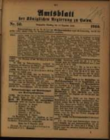 Amtsblatt der Königlichen Regierung zu Posen. 1910.12.13 Nro.50