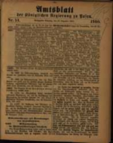Amtsblatt der K&ouml;niglichen Regierung zu Posen. 1910.12.13 Nro.51