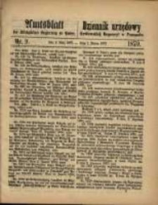 Amtsblatt der K&ouml;niglichen Regierung zu Posen. 1870.03.01 Nro.9