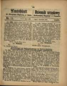 Amtsblatt der Königlichen Regierung zu Posen. 1870.04.05 Nro.14
