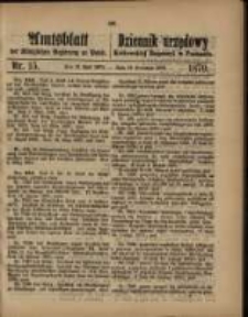 Amtsblatt der K&ouml;niglichen Regierung zu Posen. 1870.04.12 Nro.15