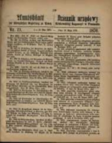 Amtsblatt der K&ouml;niglichen Regierung zu Posen. 1870.05.10 Nro.19