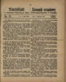Amtsblatt der K&ouml;niglichen Regierung zu Posen. 1870.06.07 Nro.23