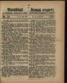 Amtsblatt der K&ouml;niglichen Regierung zu Posen. 1870.07.12 Nro.28