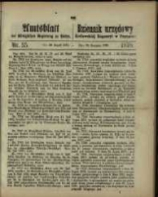 Amtsblatt der K&ouml;niglichen Regierung zu Posen. 1870.08.30 Nro.35