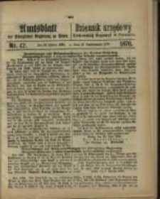 Amtsblatt der Königlichen Regierung zu Posen. 1870.10.18 Nro.42