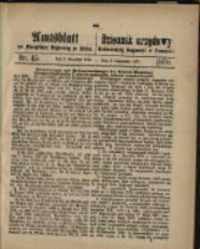 Amtsblatt der Königlichen Regierung zu Posen. 1870.11.08 Nro.45