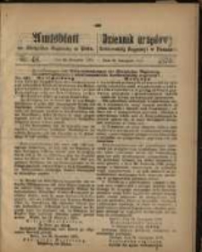 Amtsblatt der K&ouml;niglichen Regierung zu Posen. 1870.11.29 Nro.48