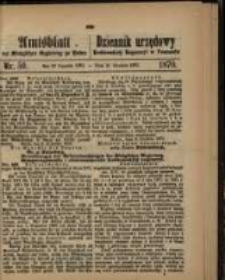 Amtsblatt der K&ouml;niglichen Regierung zu Posen. 1870.12.13 Nro.50