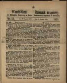 Amtsblatt der K&ouml;niglichen Regierung zu Posen. 1870.12.27 Nro.52