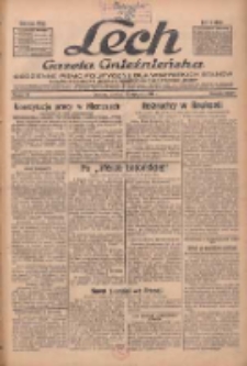 Lech.Gazeta Gnieźnieńska: codzienne pismo polityczne dla wszystkich stan&oacute;w. Dodatki: tygodniowy "Lechita" i powieściowy oraz dwutygodnik "Leszek" 1934.01.15 R.35 Nr11