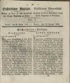 Oeffentlicher Anzeiger. 1835.01.20 Nro.3
