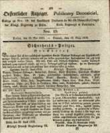 Oeffentlicher Anzeiger. 1835.05.12 Nro.19