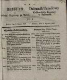 Amtsblatt der Königlichen Regierung zu Posen. 1835.01.06 Nro.1