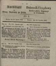 Amtsblatt der K&ouml;niglichen Regierung zu Posen. 1835.01.20 Nro.3