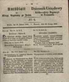 Amtsblatt der K&ouml;niglichen Regierung zu Posen. 1835.02.10 Nro.6