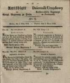 Amtsblatt der K&ouml;niglichen Regierung zu Posen. 1835.03.03 Nro.9