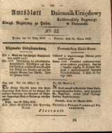 Amtsblatt der K&ouml;niglichen Regierung zu Posen. 1835.03.24 Nro.12