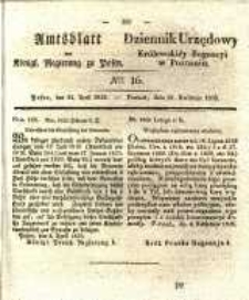 Amtsblatt der Königlichen Regierung zu Posen. 1835.04.21 Nro.16