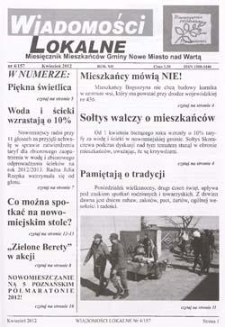 Wiadomości Lokalne 2012 R.12 Nr4(157)