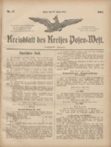 Kreis-Blatt des Kreises Posen-West 1904.04.28 Jg.16 Nr17