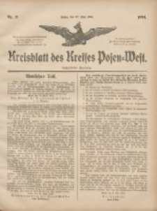 Kreis-Blatt des Kreises Posen-West 1904.05.27 Jg.16 Nr21