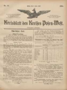 Kreis-Blatt des Kreises Posen-West 1904.06.02 Jg.16 Nr22