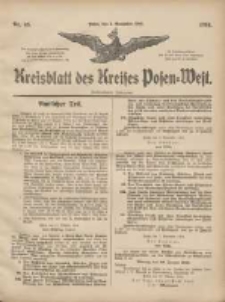 Kreis-Blatt des Kreises Posen-West 1904.11.03 Jg.16 Nr45