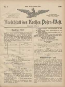 Kreisblatt des Kreises Posen-West 1905.02.16 Jg.17 Nr7