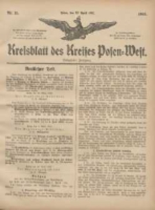 Kreisblatt des Kreises Posen-West 1905.04.13 Jg.17 Nr15