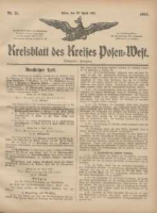 Kreisblatt des Kreises Posen-West 1905.04.13 Jg.17 Nr15