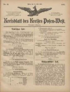Kreisblatt des Kreises Posen-West 1905.05.11 Jg.17 Nr19
