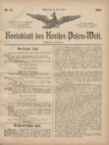 Kreisblatt des Kreises Posen-West 1905.05.25 Jg.17 Nr21