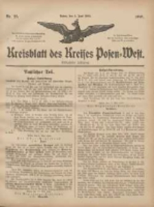 Kreisblatt des Kreises Posen-West 1905.06.01 Jg.17 Nr22