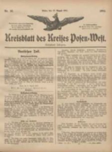 Kreisblatt des Kreises Posen-West 1905.08.17 Jg.17 Nr33