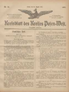 Kreisblatt des Kreises Posen-West 1905.08.31 Jg.17 Nr35