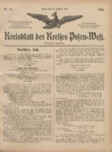 Kreisblatt des Kreises Posen-West 1905.10.19 Jg.17 Nr42