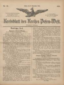 Kreisblatt des Kreises Posen-West 1905.11.09 Jg.17 Nr45