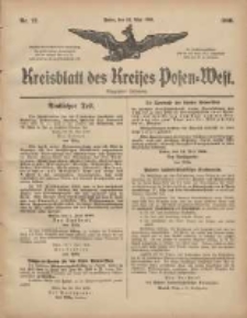 Kreisblatt des Kreises Posen-West 1906.05.31 Jg.18 Nr22