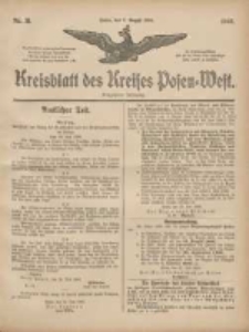Kreisblatt des Kreises Posen-West 1906.08.02 Jg.18 Nr31