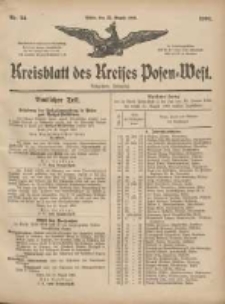 Kreisblatt des Kreises Posen-West 1906.08.23 Jg.18 Nr34