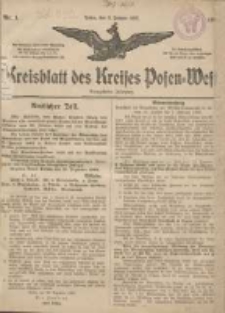 Kreisblatt des Kreises Posen-West 1907.01.03 Jg.19 Nr1