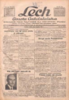 Lech.Gazeta Gnieźnieńska: codzienne pismo polityczne dla wszystkich stan&oacute;w. Dodatki: tygodniowy "Lechita" i powieściowy oraz dwutygodnik "Leszek" 1932.03.15 R.33 Nr61