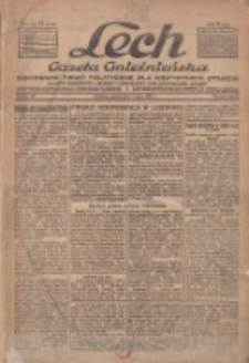 Lech.Gazeta Gnieźnieńska: codzienne pismo polityczne dla wszystkich stan&oacute;w. Dodatki: tygodniowy "Lechita" i powieściowy oraz dwutygodnik "Leszek" 1932.07.01 R.33 Nr148