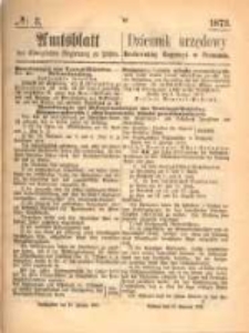 Amtsblatt der K&ouml;niglichen Regierung zu Posen. 1873.01.16 Nro.3