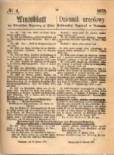 Amtsblatt der K&ouml;niglichen Regierung zu Posen. 1873.01.23 Nro.4