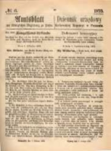 Amtsblatt der Königlichen Regierung zu Posen. 1873.02.06 Nro.6