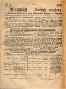 Amtsblatt der Königlichen Regierung zu Posen. 1873.02.20 Nro.8