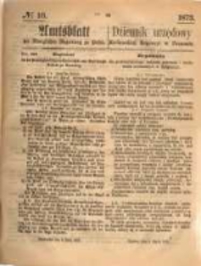 Amtsblatt der K&ouml;niglichen Regierung zu Posen. 1873.03.06 Nro.10